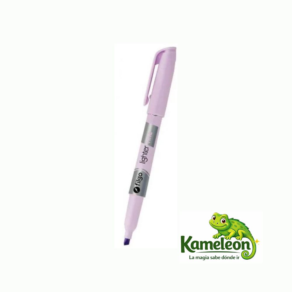 Resaltador filgo redondo violeta pastel