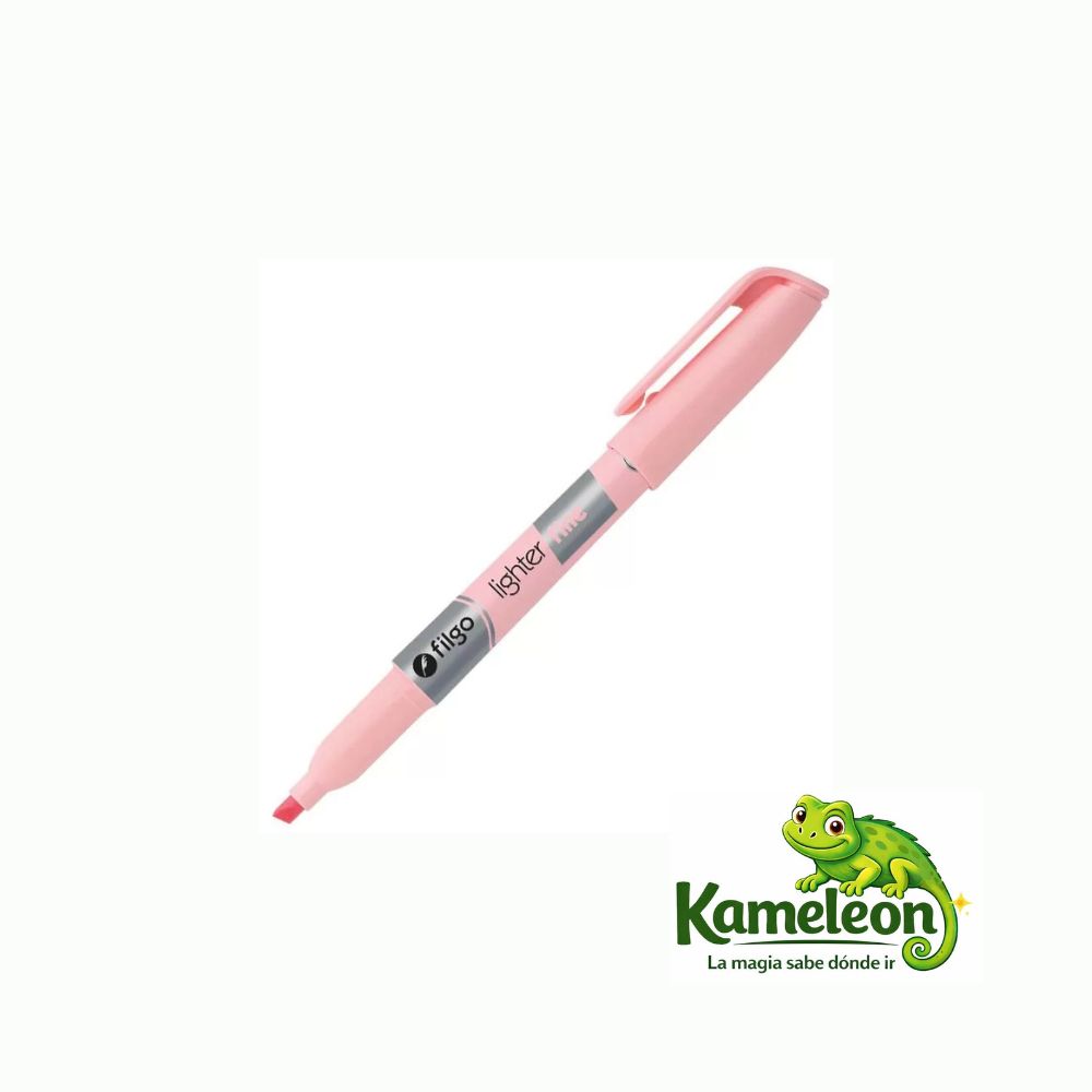 Resaltador filgo redondo rosa pastel