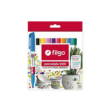Marcadores filgo para porcelana 040 por 10u