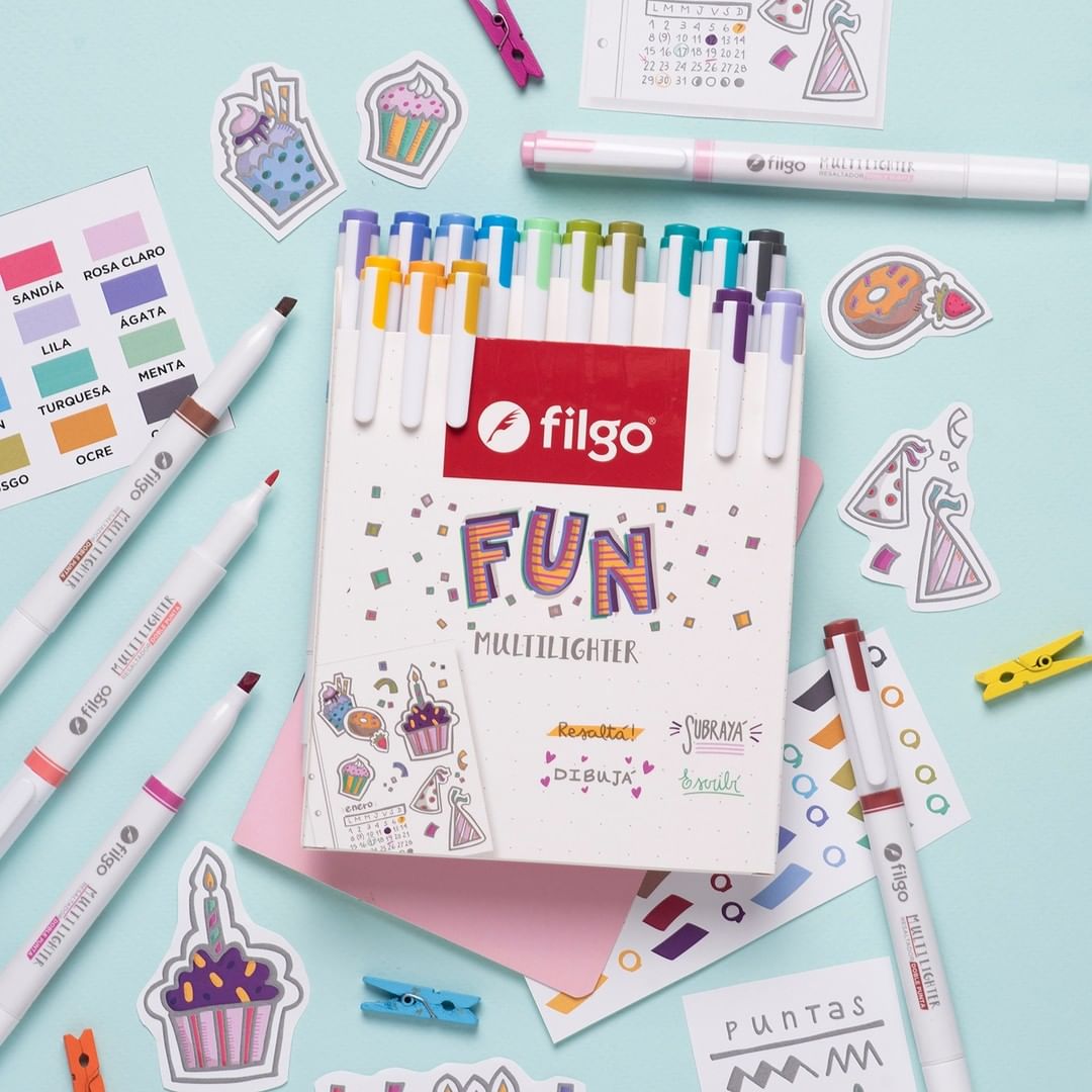 Resaltadores filgo dobles fun x20