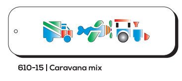 Stencil caravana mix vehiculos 