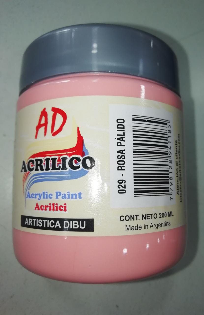Acrilicos ad 029- rosa palido x 200ml.