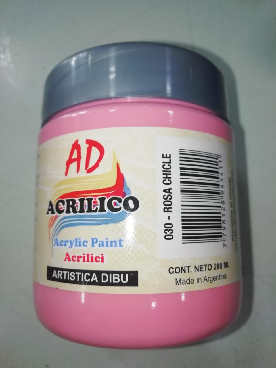 Acrilico 030- acrilico ad 200ml rosa chicle