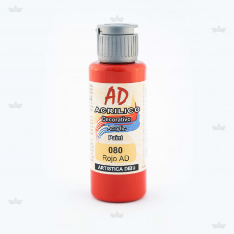Acrilicos ad 080- rojo ad x 60 ml.