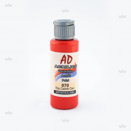 Acrilicos ad 070-rojo cadmio claro x 60 ml.
