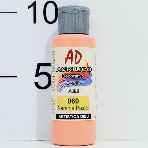 Acrilicos ad 060 - naranja pastel x 60 ml.