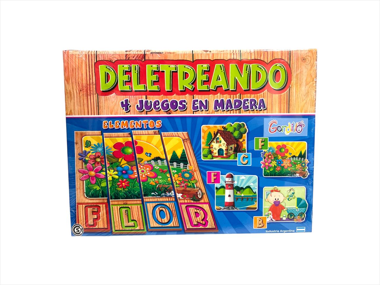 Juego de mesa deletreando de elementos