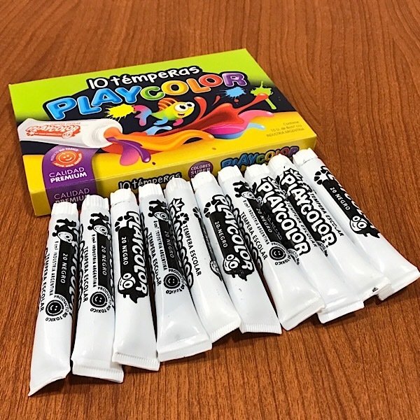 Tempera en pomo de 8cc negro