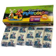 Plastilina  playcolor blanco x 1