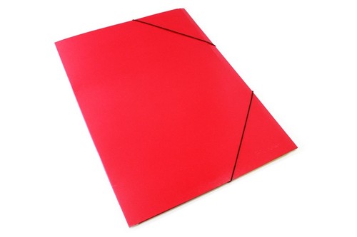 Carpeta 3 solapas rojo