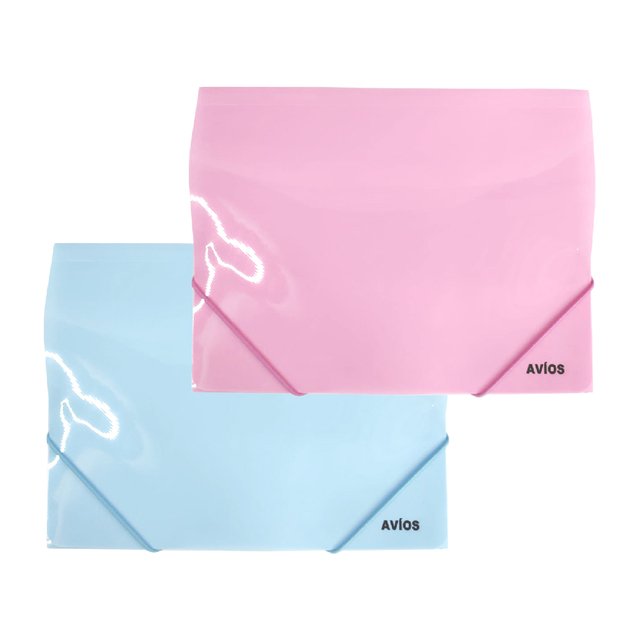 Carpeta avios 3 solapas rosa pastel