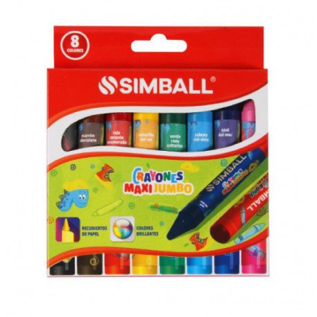Crayones simball maxi jumbo x8