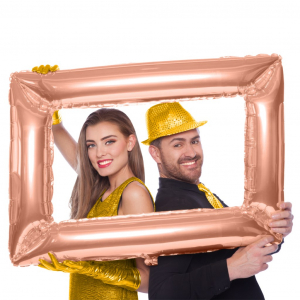 Recuadro selfie rosa gold 86 cm 