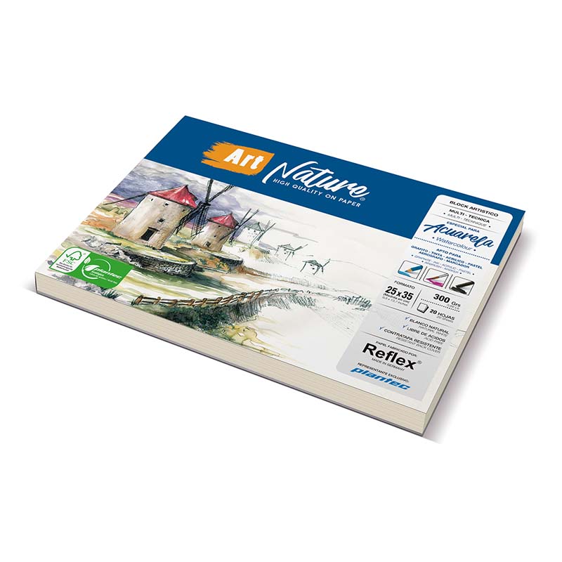 Block plantec de dibujo art nature 300gr