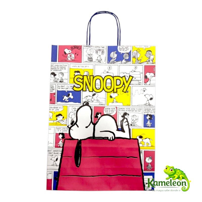 BOLSA DE PAPEL SNOOPY 30 X 40 CM