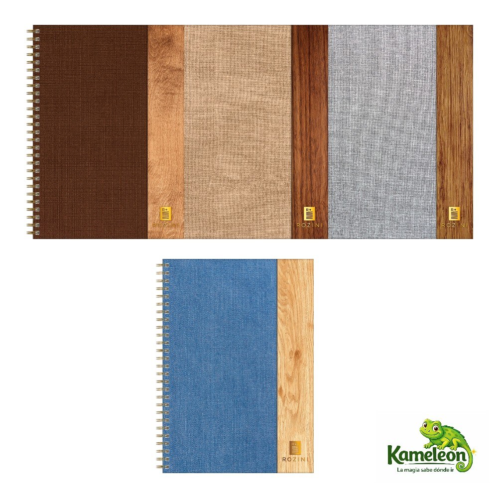 Cuaderno rozini a4: linea legna