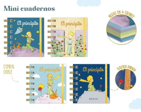 Cuaderno rozini mini con elastico: el principito