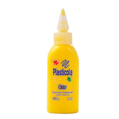 Plasticola color amarillo 40 gs 