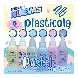 Plasticola pastel x6 