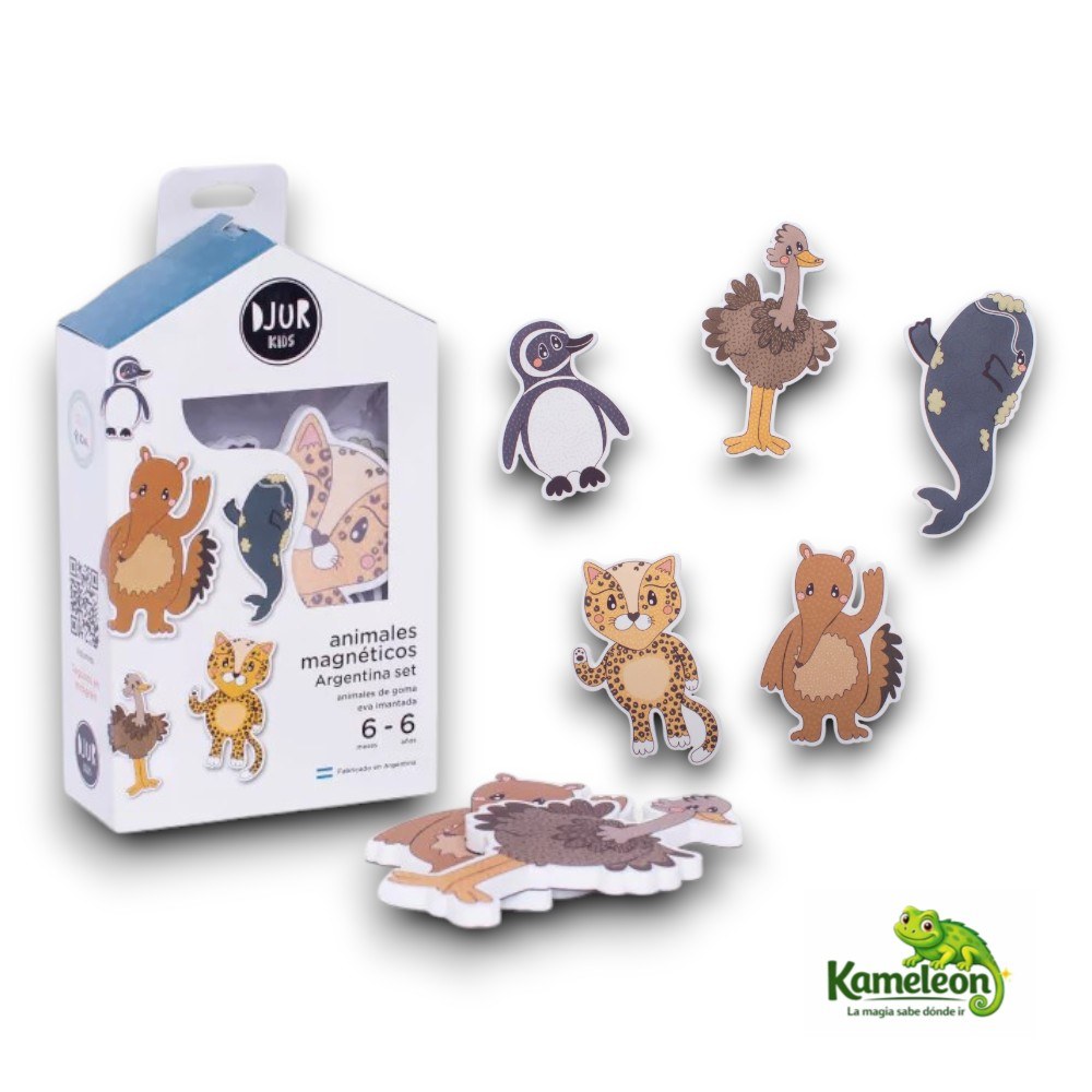 JUEGO "DJUR" ANIMALES MAGNETICOS ARGENTINA SET