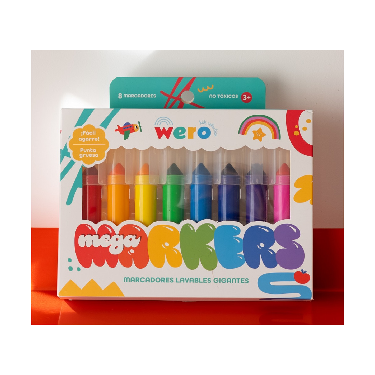 Marcadores wero labables gigantes x 8 