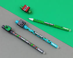 Lapicera boligrafos borrable minecraft