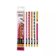 Set de lapices con goma hello kitty