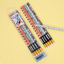 Set de lapices con goma cute pets