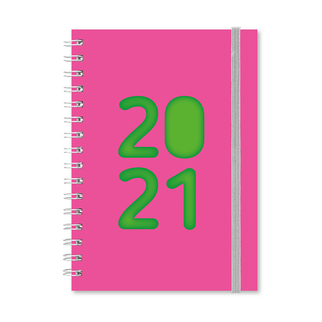 Agenda n.6 esp. rosa neon diaria