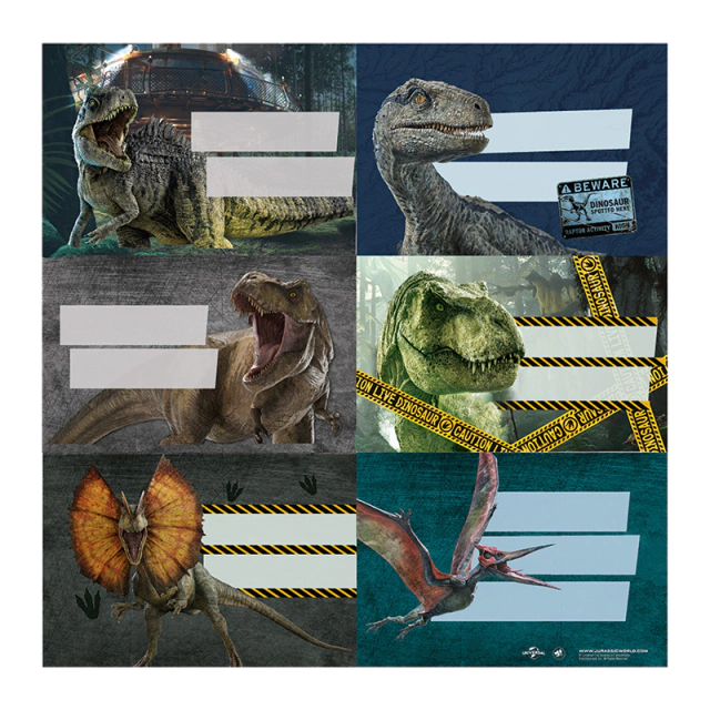 Etiquetas dinosaurios