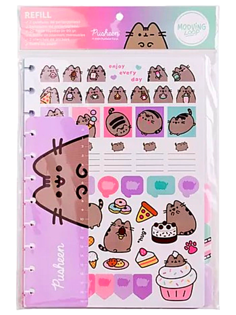 Repuesto mooving loop a4 pusheen 