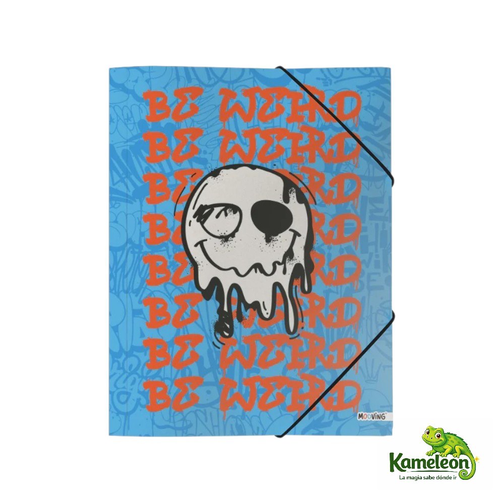 Carpeta 3 solapas con elastico oficio graffitti