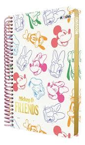 Cuaderno mooving pocket mickey and friends rayado