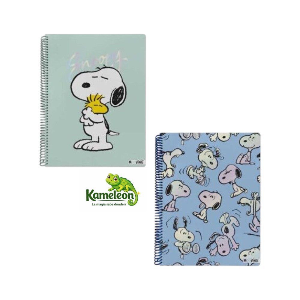 Cuaderno mooving a4 tapa semirigida snoopy