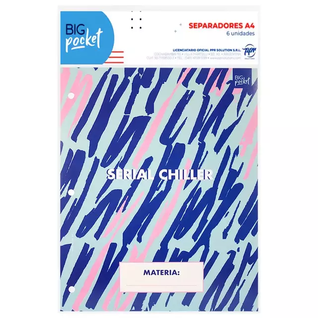 Separadores big pocket numero 3 ironia