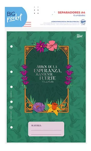 Separadores big pocket numero 3 frida