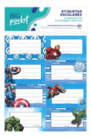 Etiquetas big pocket avenger 
