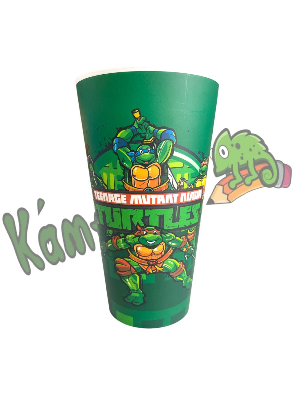 Vaso plastico tortugas nnjas