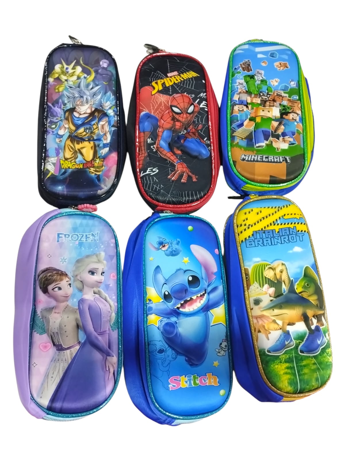 Cartuchera un solo cierre personajes