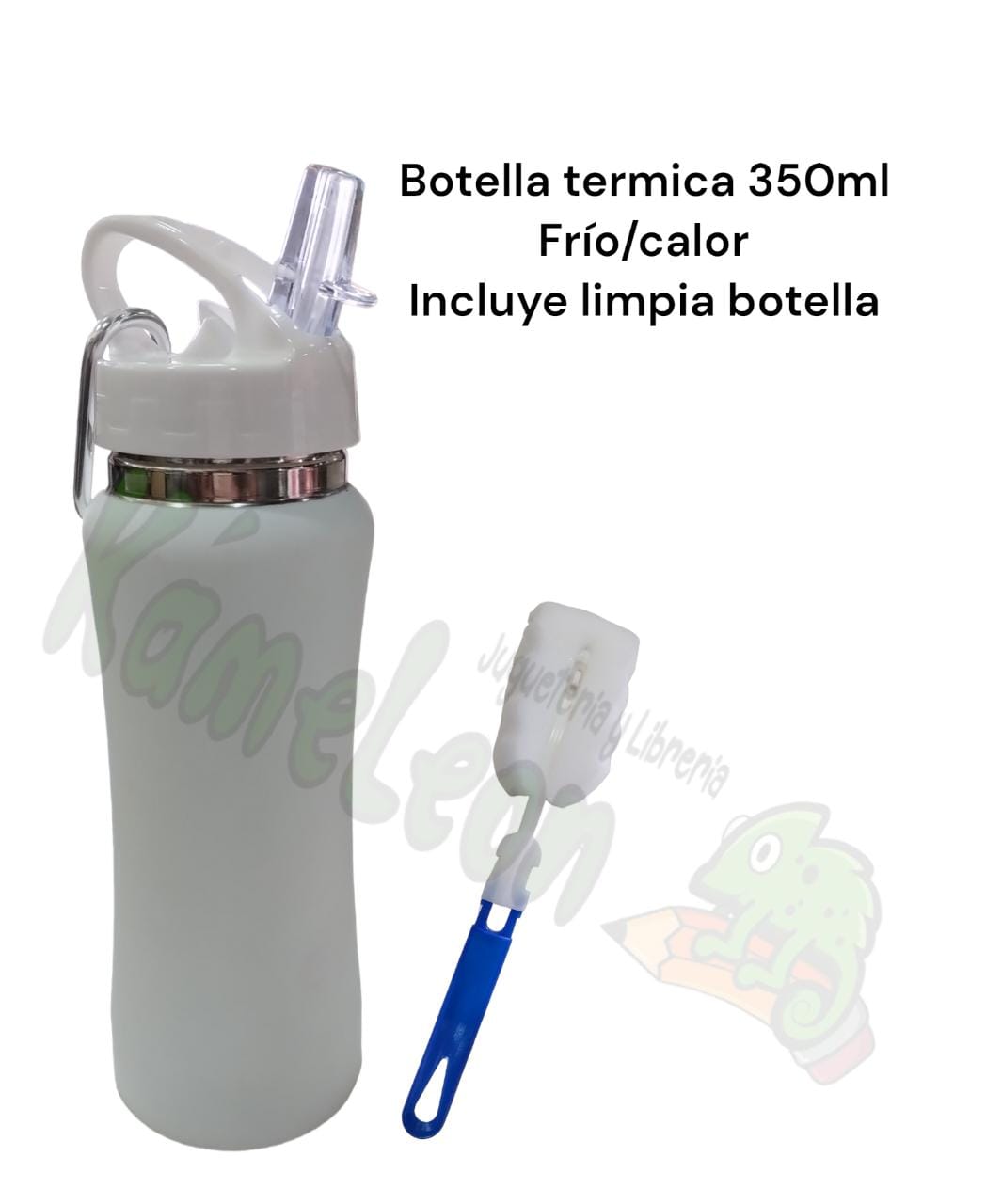 Botella termica 350ml blanca