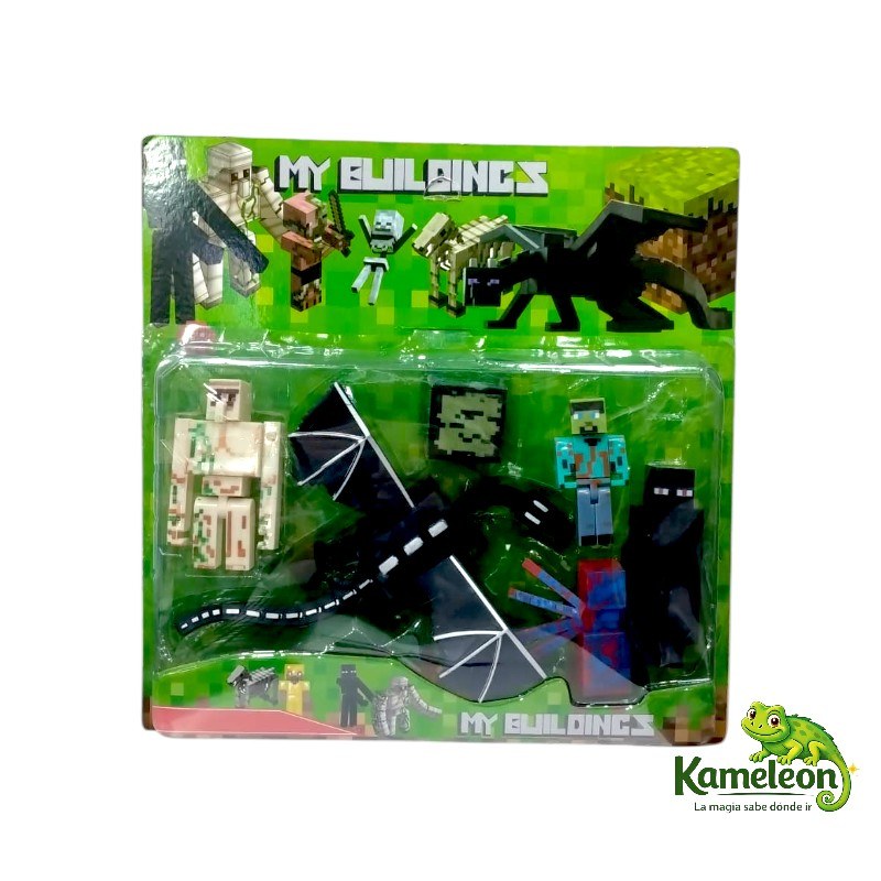 MuÑeco minecraft con dragon
