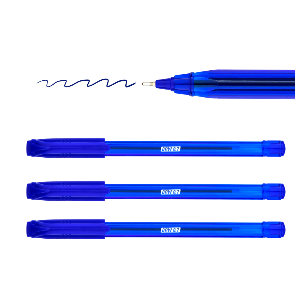 Lapicera brw azul triple t 0,7mm
