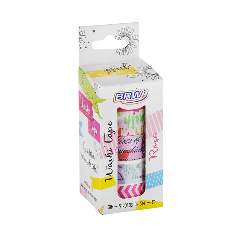 Cinta brw decorativa rose x5