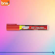 Marcador brw de tiza rojo 6mm 