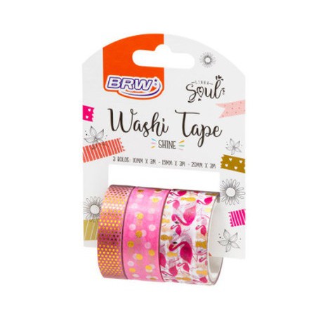 Cinta brw decorativo shine x3