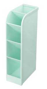 Organizador brw 5 compartimientos verde pastel