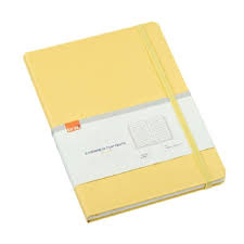 Cuaderno brw hojas rayadas a5 - amarillo pastel - 80h.