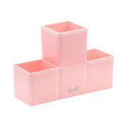 Organizador brw tetris rosa pastel