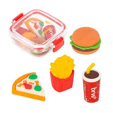 Goma de borrar fast food 
