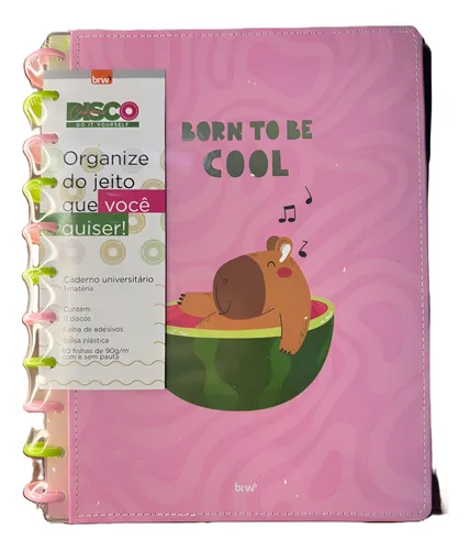 Cuaderno brw universitario de disco capivara 28 x 21,5 80h.